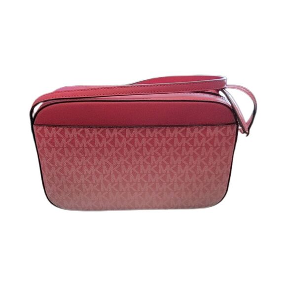 NWT~MICHAEL KORS Jet Set Large East West Ombre Leather Zip Chain Crossbody Bag - Picture 3 of 7